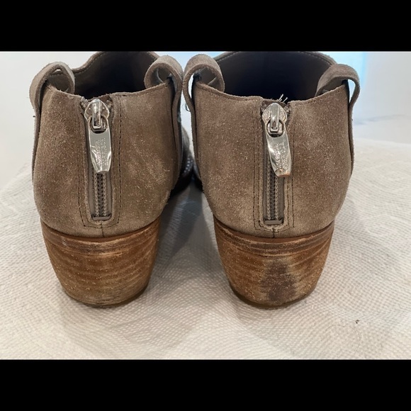 SIGERSON MORRISON Vero cuoio suede ankle boots w/ pointy toe - cowboy sz 6.5 - Picture 4 of 11